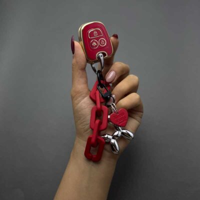 کاور ریموت سایپا (پراید و تیبا و کوییک) طرح براق با بند ست سگ بادکنکی