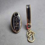 کاور ریموت نیسان جوک - مورانو - ایکس تریل و قشقایی چهار دکمه براق با بند ست