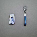 کاور ریموت بی ام و مشترک با کوییک کلید تاشو طرح سرامیکی با بند ست