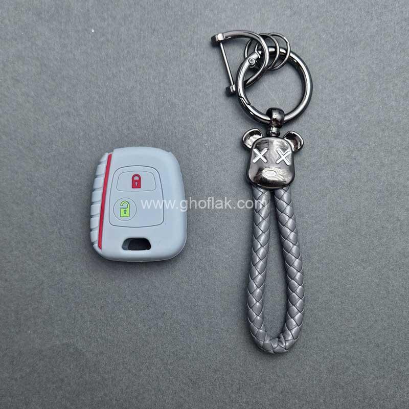 206-با-بند-کاز-06 کاور ریموت پژو 206 – 207 – پارس مدل بالا – رانا سیلیکونی با بند کاز - Image 1