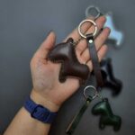 آویز سرکلیدی چرم طبیعی اسب - Image 5