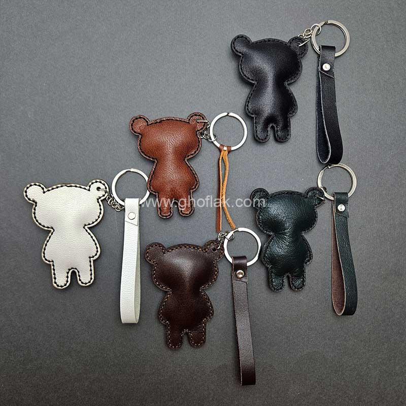 آویز-سرکلیدی-چرم-طبیعی-خرس-01 آویز سرکلیدی چرم طبیعی خرس - Image 1