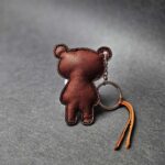 آویز سرکلیدی چرم طبیعی خرس - Image 5