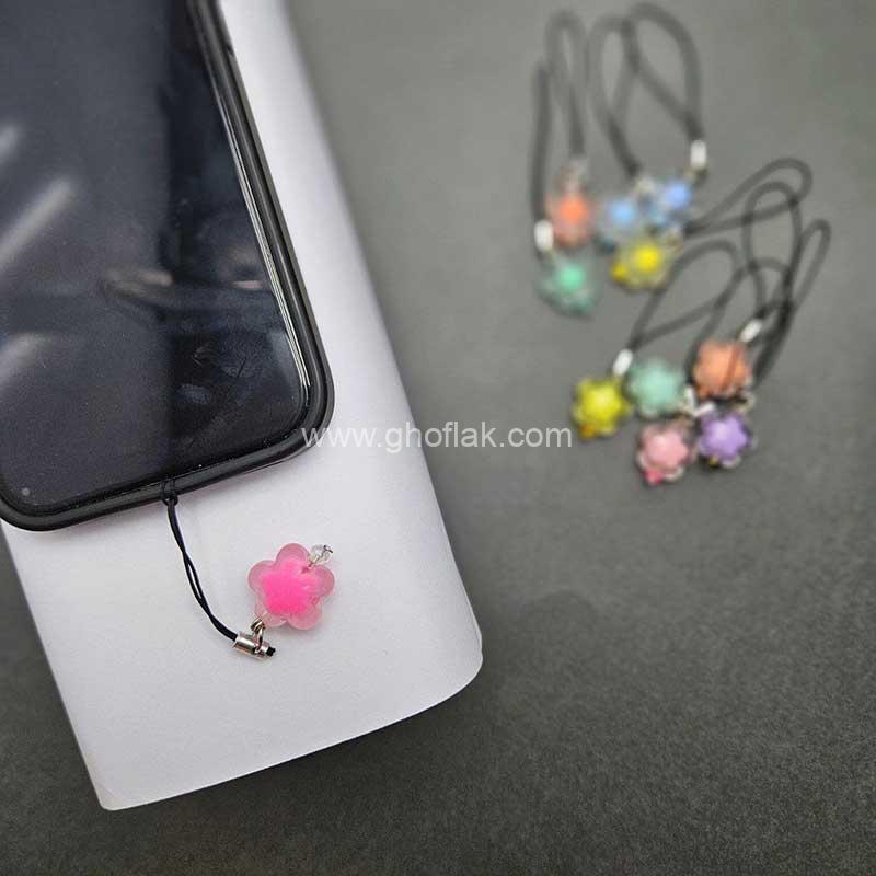 آویز-موبایل-گل-مخملی03 آویز موبایل گل مخملی - Image 1