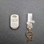 کاور ریموت آریزو و تیگو ریموت کوچک طرح براق با بند ست نگین دار - Image 5