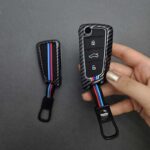 کاور ریموت جک اس 3 کلید تاشو دور فلزی طرح کربن - Image 2