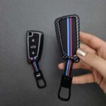 کاور ریموت جک اس 3 کلید تاشو دور فلزی طرح کربن - Image 3