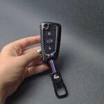 کاور ریموت جک اس 3 کلید تاشو دور فلزی طرح کربن