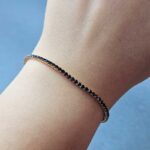 دست بند زنانه استیل مشکی مدل تنيس - Image 2