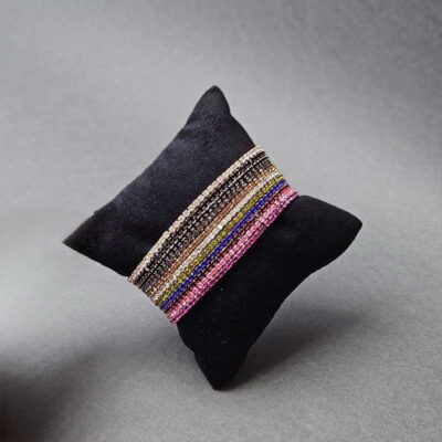 دست بند زنانه استیل مشکی مدل تنيس