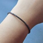 دست بند زنانه استیل مشکی مدل تنيس - Image 9