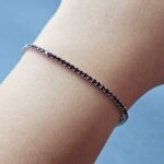 دست بند زنانه استیل مشکی مدل تنيس - Image 11