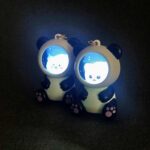 سرکلیدی خرس فضا نورد چراغ دار