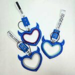 آویز سوریکاوا چراغ دار طرح قلب آبی