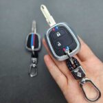 کاور ریموت پژو 206 - 207 - رانا - پارس مدل بالا مدل سیلور راش با بند چرم