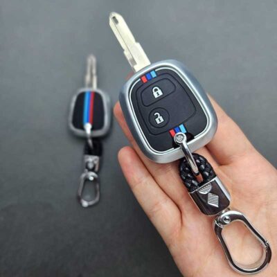 کاور ریموت پژو 206 - 207 - رانا - پارس مدل بالا مدل سیلور راش با بند چرم