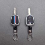 کاور ریموت پژو 206 - 207 - رانا - پارس مدل بالا مدل سیلور راش با بند چرم - Image 4