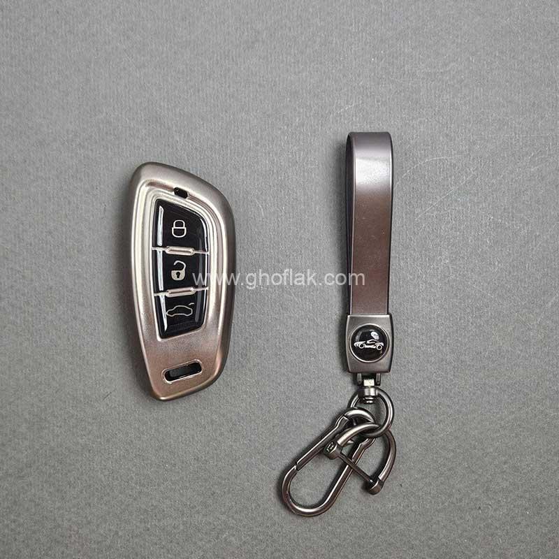 شاهین-متالیک-001 کاور ریموت شاهین طرح متالیک با بند ست - Image 1