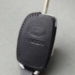 کاور ریموت هیوندایی کلید تاشو 4 دکمه چرم دست دوز - Image 3