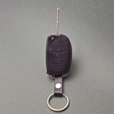 کاور ریموت هیوندایی کلید تاشو 4 دکمه چرم دست دوز