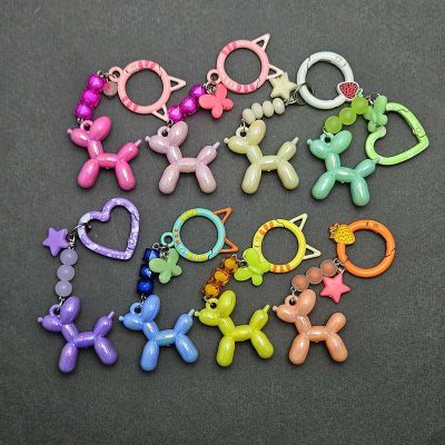 سرکلیدی سگ سرامیکی براق