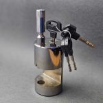 قفل کتابی کیاکو مدل بیضی کلید هیدرودیسکی سایز 95 ضد اسید