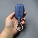 کاور ریموت هیوندایی و کیا مونتاژ سه دکمه چرمی وودی - Image 6