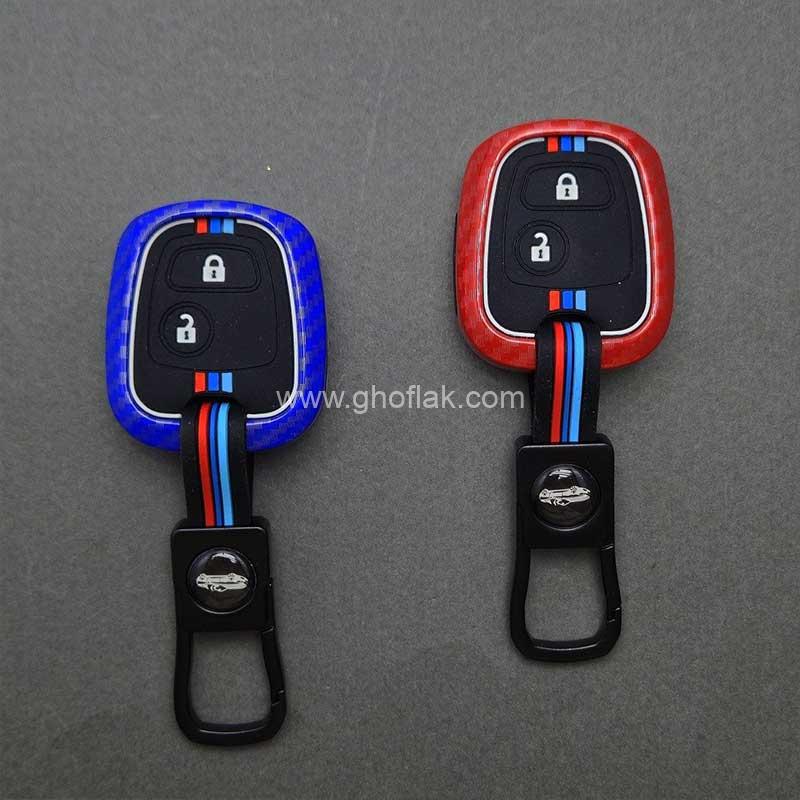 206-کربن-پرو-01 کاور ریموت پژو 206 - رانا - 207 - پارس مدل بالا دور فلزی کربن پرو - Image 1