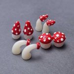 فیگور قارچ خال دار شب تاب دکوراتیو