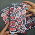 پک استیکر قرمز