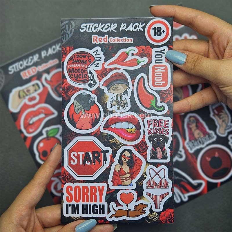 پک-استیکر-قرمز-01 پک استیکر قرمز - Image 1