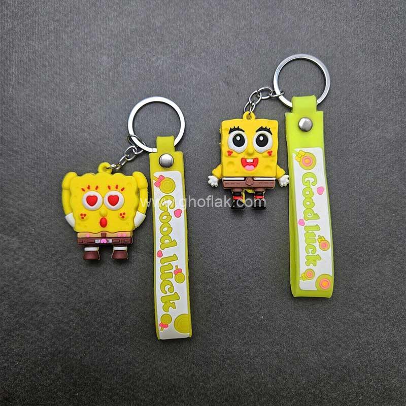 سرکلیدی-باب-اسفنجی-سیلیکونی-کارتونی-01 سرکلیدی باب اسفنجی سیلیکونی کارتونی - Image 1