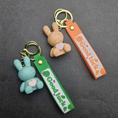 سرکلیدی خرگوش سرامیکی قلبی