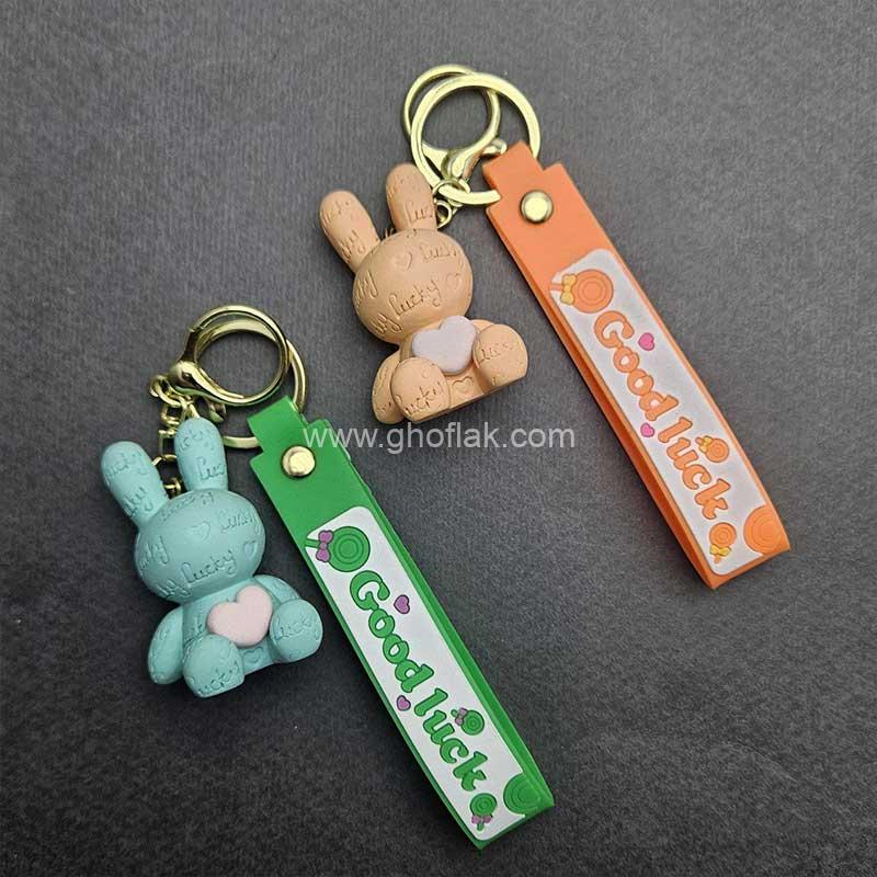 سرکلیدی-خرگوش-سرامیکی-قلبی-03 سرکلیدی خرگوش سرامیکی قلبی - Image 1