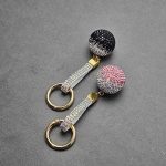 سرکلیدی فول نگین طرح توپ دو رنگ