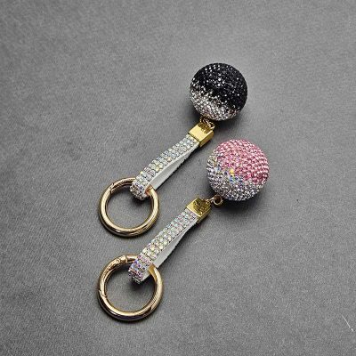 سرکلیدی فول نگین طرح توپ دو رنگ