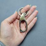 سرکلیدی یراق دار دوحلقه برنز - Image 2