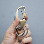 سرکلیدی یراق دار دوحلقه برنز