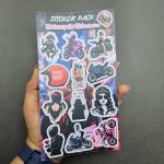 پک استیکر دختر موتور سوار - Image 2