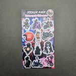 پک استیکر دختر موتور سوار