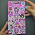 پک استیکر دونات