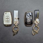 کاور ریموت تیوولی براق با بند ست نگین دار