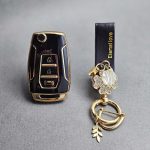 کاور ریموت تیوولی براق با بند ست نگین دار - Image 4