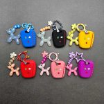 کاور ریموت سایپا ( پراید - تیبا - کوییک ) سیلیکونی با بند ست پاستیلی