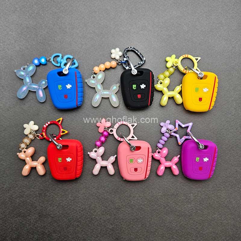 کاور-ریموت-سایپا-(-پراید---تیبا---کوییک-)-ست-پاستیلی-07 کاور ریموت سایپا ( پراید - تیبا - کوییک ) سیلیکونی با بند ست پاستیلی - Image 1