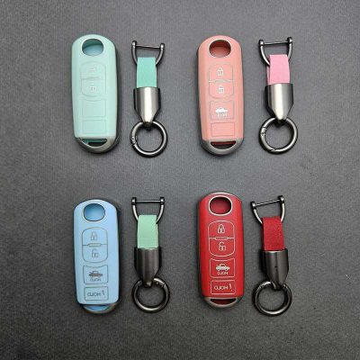 کاور ریموت مزدا 3 کیلس طرح چرم با بند چرم اشبالت