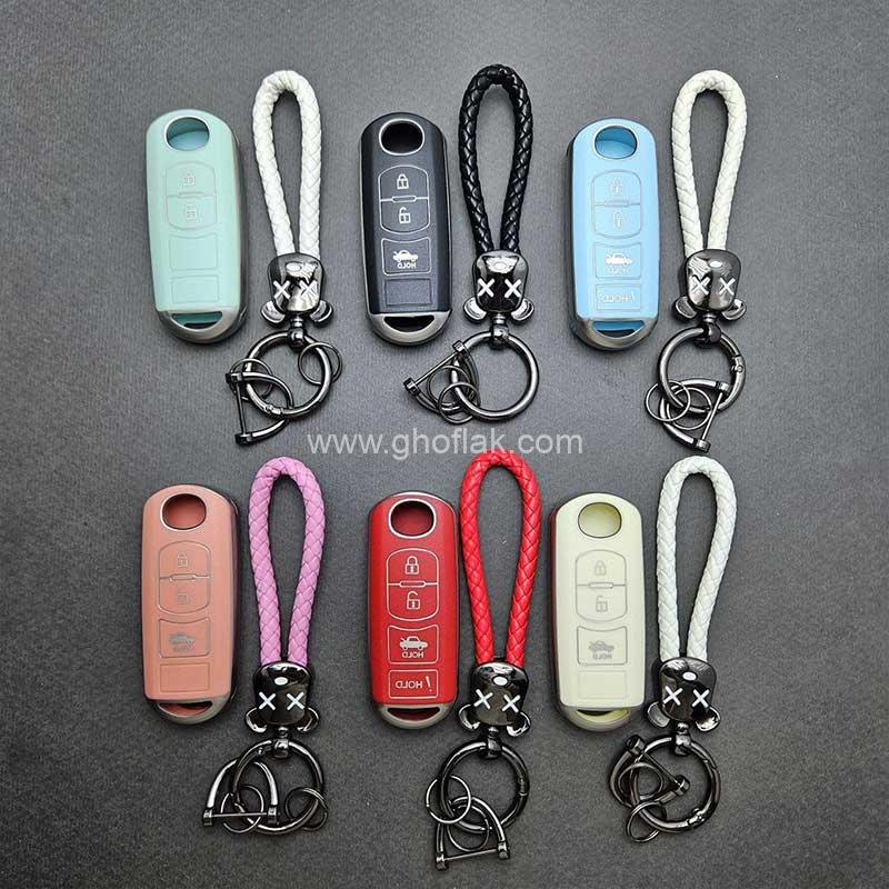 کاور-ریموت-مزدا-3-کیلس-با-بند-چرم-کاز-01 کاور ریموت مزدا 3 کیلس طرح چرم با بند چرم کاز - Image 1