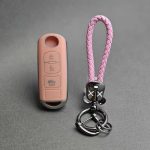 کاور ریموت مزدا 3 کیلس طرح چرم با بند چرم کاز - Image 4