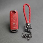 کاور ریموت مزدا 3 کیلس طرح چرم با بند چرم کاز - Image 5