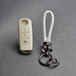 کاور ریموت مزدا 3 کیلس طرح چرم با بند چرم کاز - Image 6